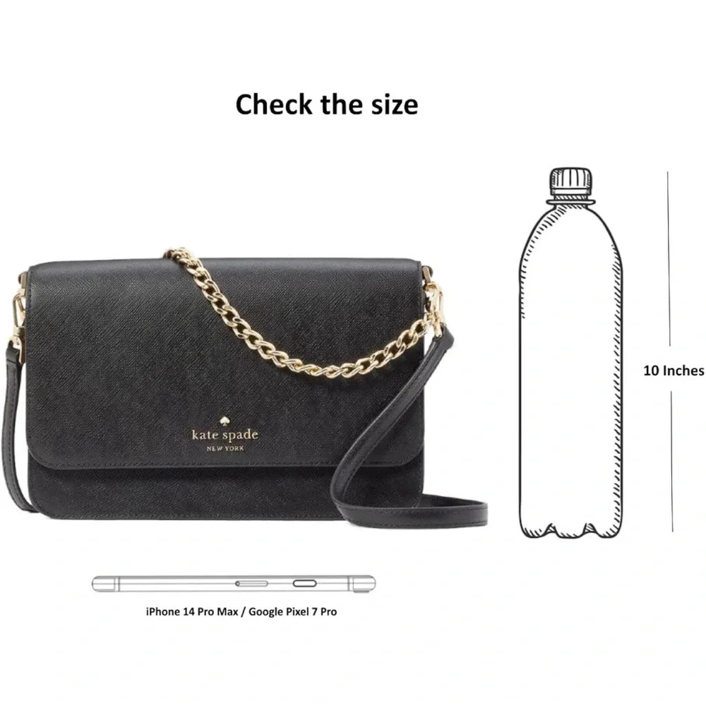 Kate Spade New York Women's Madison Saffiano Leather Flap Crossbody Bag NWT